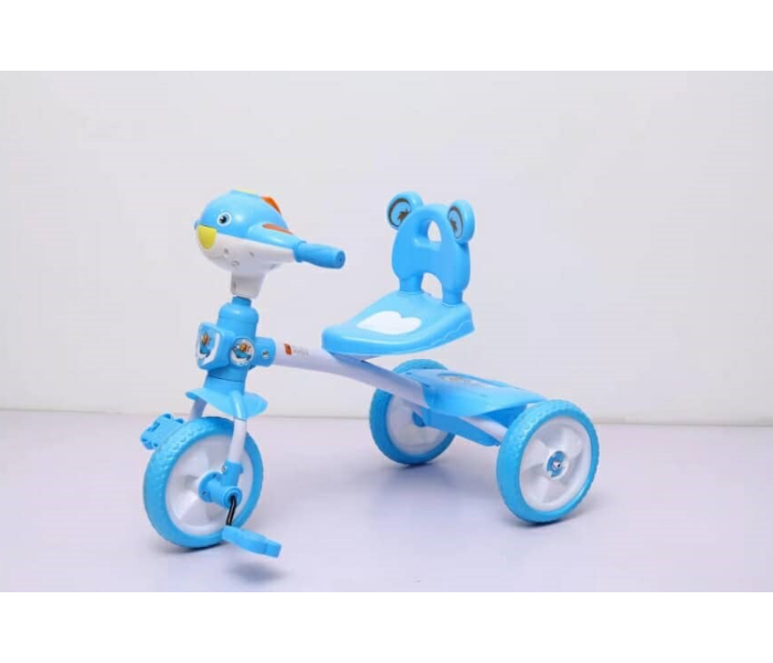 108A Medium Ride On Toy Tricycle with Music Light and Pedals for Kids - Blue - Zoom Image