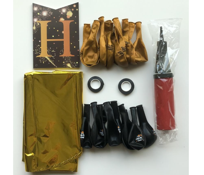 Golden Happy New Year 2022 Foil Balloon Kit With Banner 1 Set Of New Year Party Banner 1 Set Of 4 2022 Aluminum Film Balloons 1 Set Of 20 -12 Inch Latex Balloon Sets 2 Rolls Of 10m Gold Ribbon And Air - Zoom Image 5