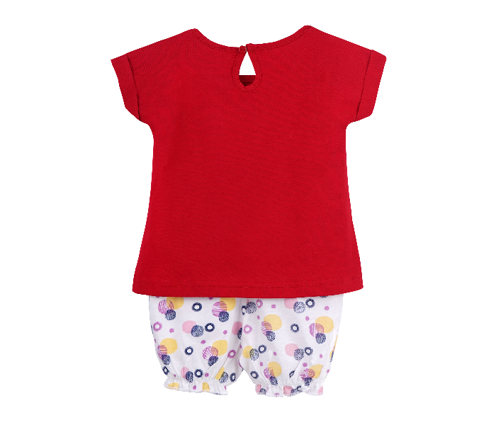 Popees Meriliz B Half Sleeve Top with Pant for 3 Year Babies - Red and White - Zoom Image 2