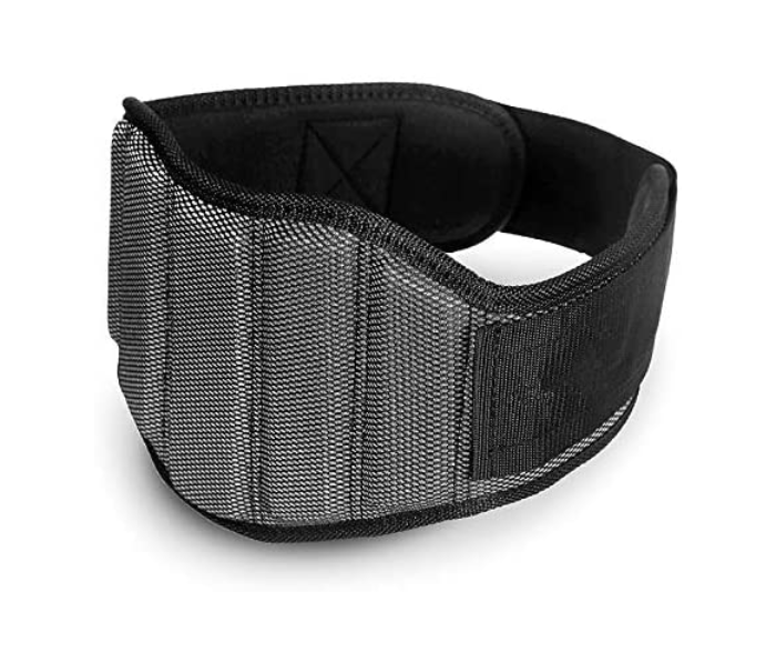 Body Line Sport 86cm Comfortable Lumbar Support Unisex Weight Lifting Belt For Squats and Thrusters - Black - Zoom Image