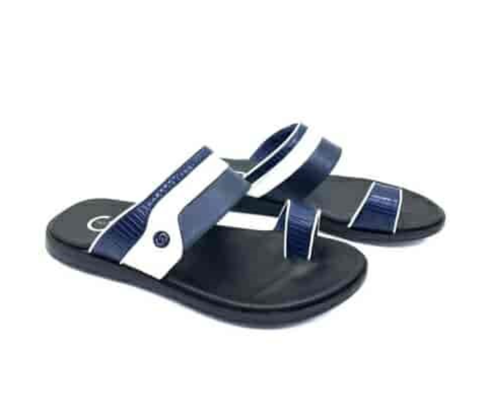 1732-15 EU 44 Stylish Comfort Flat Sandal for Men - Navy - Zoom Image