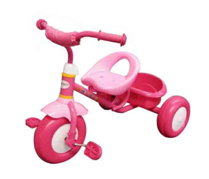 XG11214-1 Ride On Toy Tricycle with Wheels and Pedals for Kids - Pink - Zoom Image