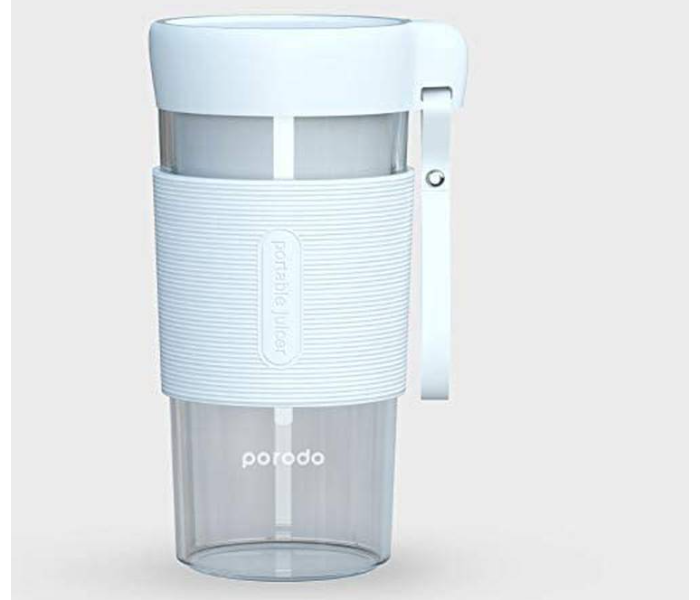 Porodo PD-PRJ350-WH 50W High-Powered Motor Portable Electric USB Rechargeable Juicer - White - Zoom Image 1