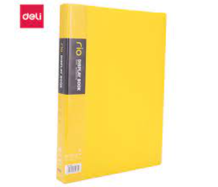 Deli 5035 60 Pockets A4 Paper Display Book - Yellow - Zoom Image