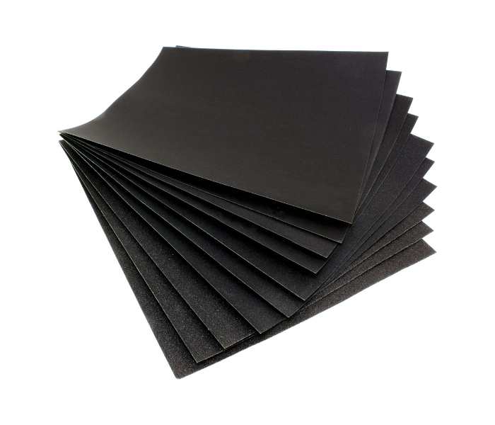 Set of 5 Pieces No-120 Premium Quality Multifunctional Sand Paper - Black - Zoom Image