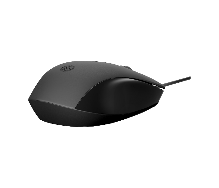 HP 240J6AA 150 1600 DPI Wired Mouse - Black - Zoom Image 3