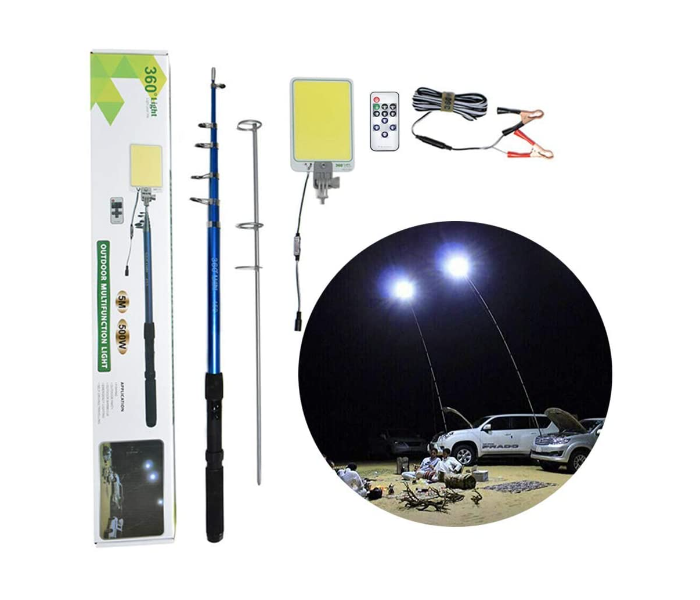 RMN 800W Car LED Fishing Rod Light Remote Control Outdoor Camp Light Picnic Barbecue Light  - Zoom Image 2