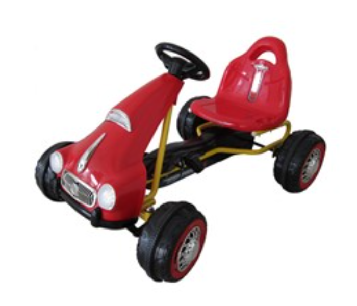 PB9688A Durable and Lightweight Four Plastic Wheel Toy Car - Red - Zoom Image