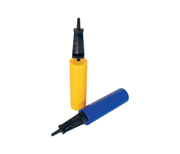 Bestway 62008 28 cm Durable Hand Air Inflation Pump With I-Type Grip - Blue And Yellow - Zoom Image 1