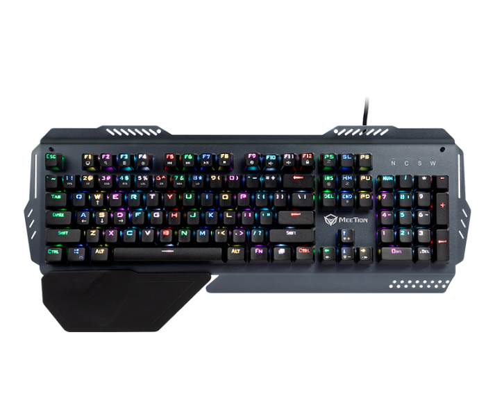 Meetion Mt-Mk20 Mechanical Keyboard with Arabic - Grey - Zoom Image 1