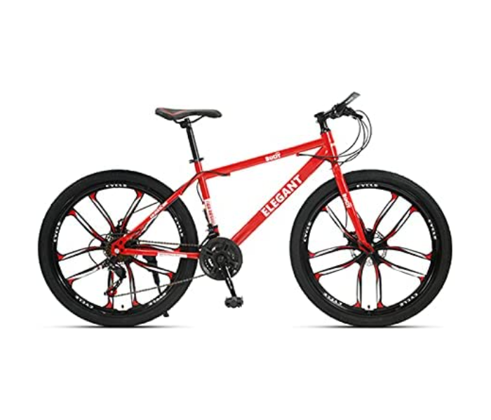 Body Line ELG10K 26 Inch Carbon Steel Elegant Bicycle With Sealed Central Shaft -Red - Zoom Image