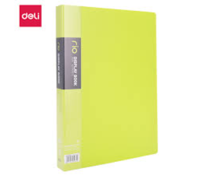 Deli 5035 60 Pockets A4 Paper Display Book - Green - Zoom Image