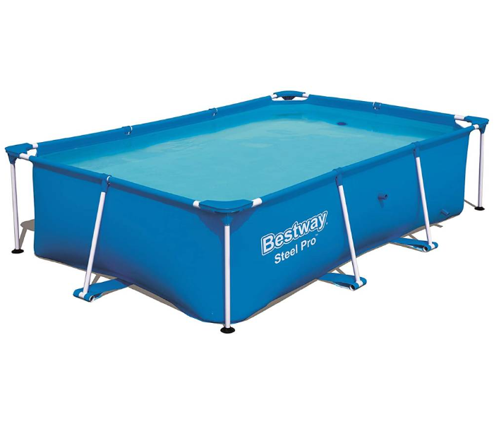 Bestway 56403 8.6×5.6 Ft Steel Pro Portable Swimming Pool - Blue - Zoom Image 1