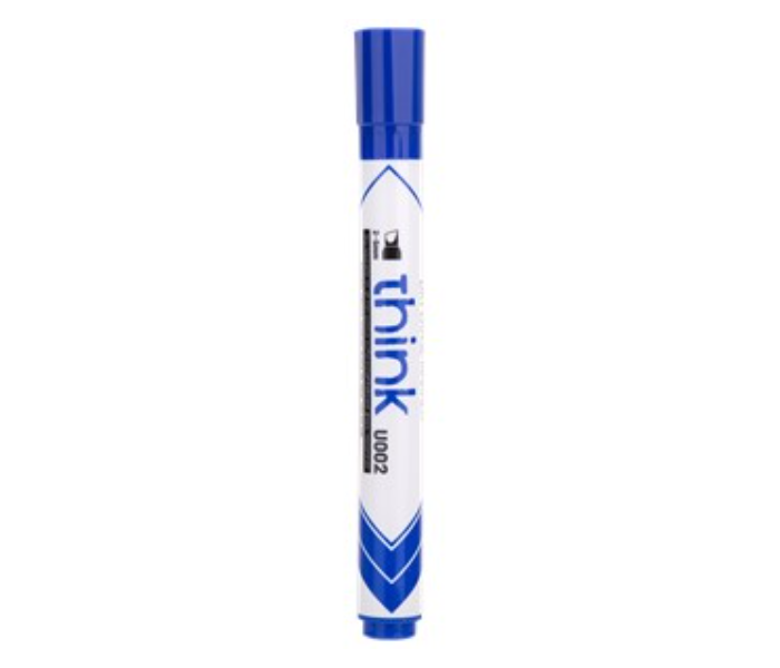 Deli U00230 12 Piece 2-5mm Chisel Tip Dry Erase Marker - Blue - Zoom Image 2