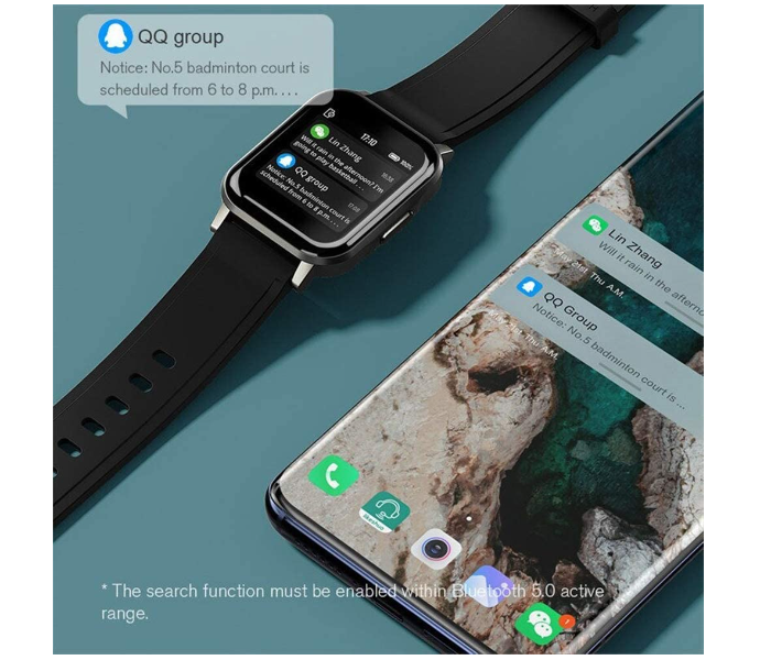 Haylou LS02 IP68 Waterproof Smartwatch - Black - Zoom Image 7