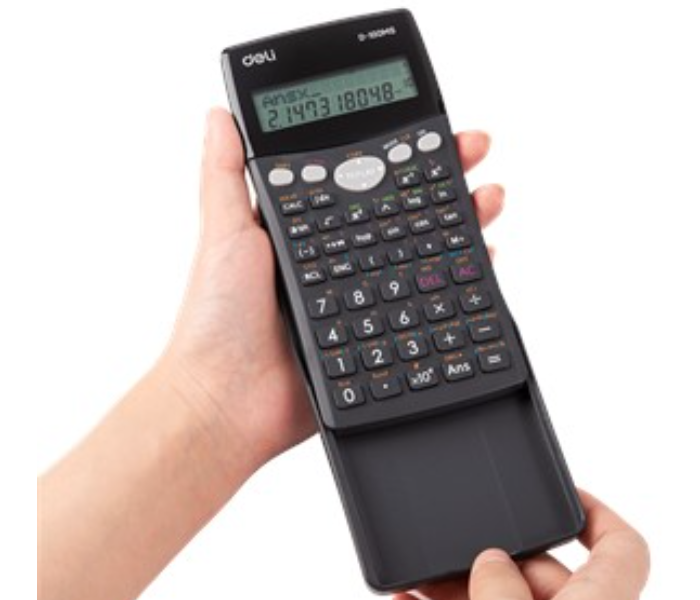 Deli D-100MS 300F Scientific Calculator - Black - Zoom Image