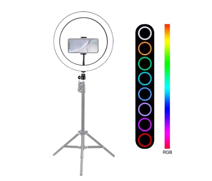 RGB LED MJ26 10.2inch RGB Multi Color Soft Ring Light - Zoom Image 4