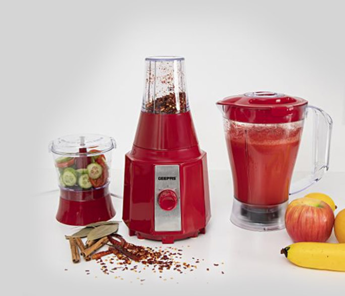 Geepas GSB9891 3-in-1 Juicer with Safety Lock - Red - Zoom Image 4