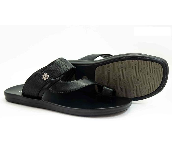 Odyssey 1286-02 43 EU Flat Sandal for Men - Black - Zoom Image