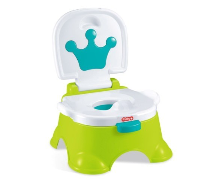 68014 Baby Fisrt Step Potty Training Seat - Green - Zoom Image