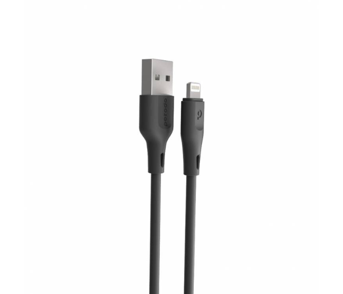 Porodo PD-U2LC-BK 2.4A 2Meter Over-Current Protection Durable Fast Charge Lightning Cable - Black - Zoom Image 2