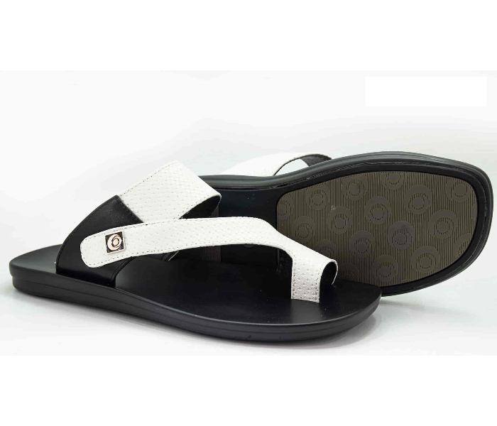 Odyssey 1289-20 42 EU Flat Sandal for Men - Black and White - Zoom Image