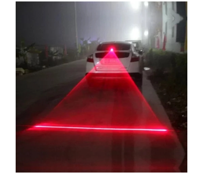 Car Auto LED Laser Fog Light Motorcycle Tail Lamp - Black - Zoom Image 2