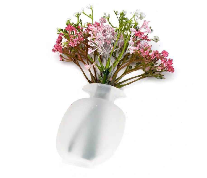 Magic Wall Hanging Silicone Flower Vase - White - Zoom Image 6