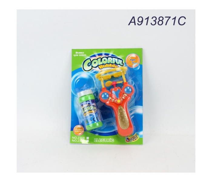 2368 Colorful Bubble Toy Gun Set for Kids - Orange - Zoom Image