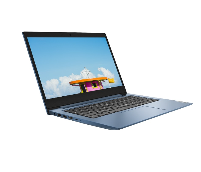 Lenovo IdeaPad 1 81VU000NAX 14Inch Intel Celeron 4GB RAM 128GB SSD Windows 10 - Blue - Zoom Image 1