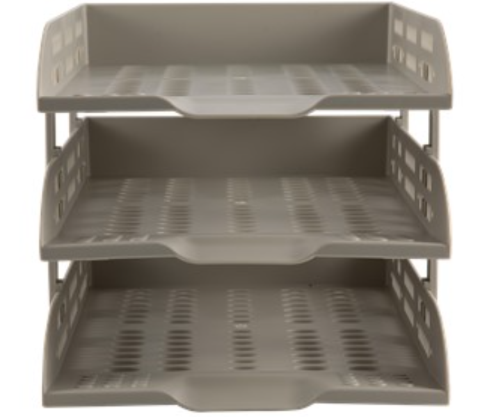 Deli 9215 230x116x359mm File Tray - Grey - Zoom Image