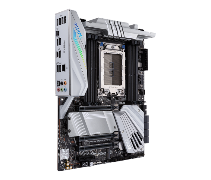 Asus Prime TRX40-PRO S Motherboard for 3rd Gen Ryzen Threadripper-Series Processors with USB 3.2 Gen 2 Type-C Front-Panel Connector and Aura Sync RGB Lighting  - Zoom Image 3