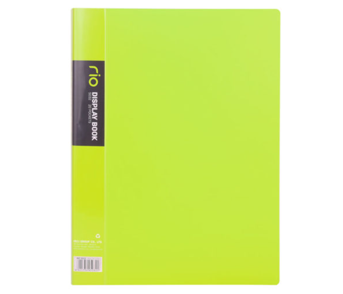 Deli 5032 20 Pockets A4 Paper Display Book - Green - Zoom Image