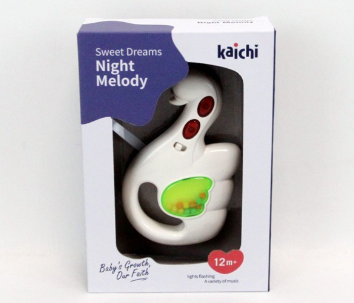 K999-101G Sweet Dreams Night Melody Toy with Light and Music for Kids - White - Zoom Image