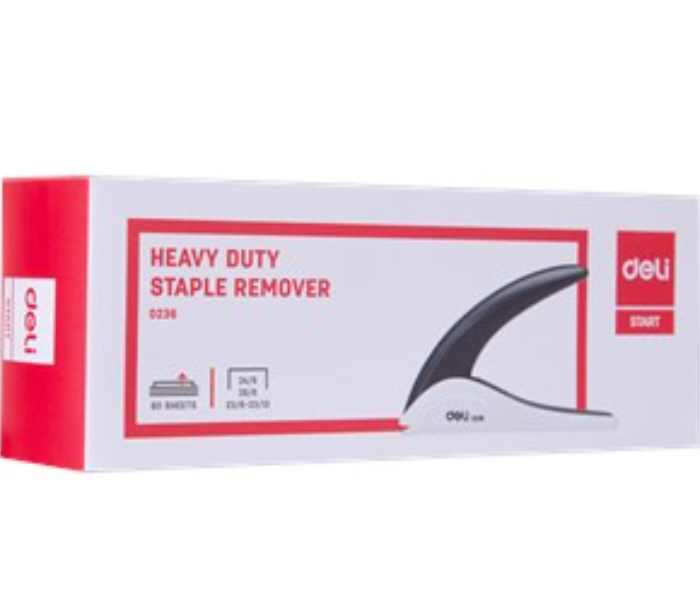 Deli 0236 80 Sheets Heavy Duty Staple Remover - Black - Zoom Image 1