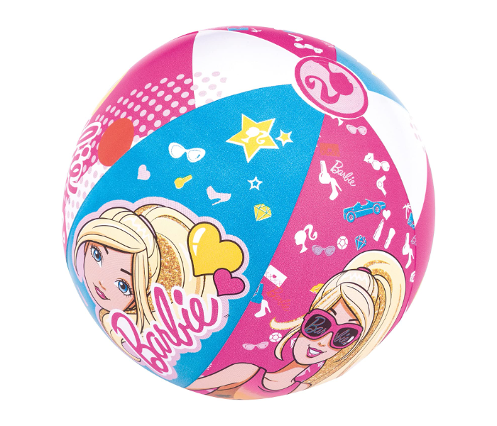 Bestway 93201 51 cm Kids Light Weight Inflatable Barbie Beach Ball -Pink - Zoom Image 1