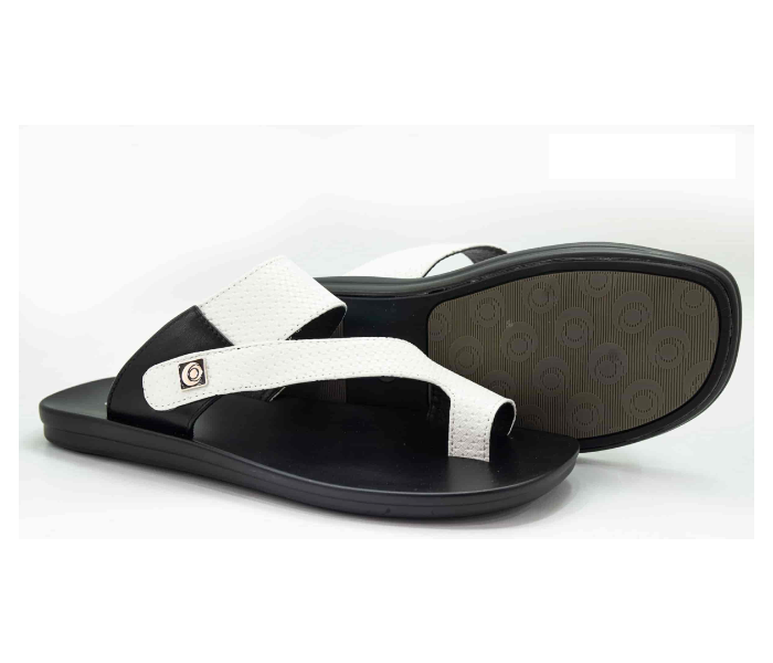 Odyssey 1282-20 45 EU Flat Sandal for Men - Black and White - Zoom Image