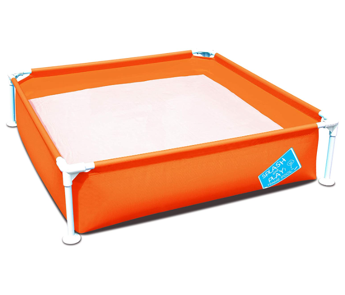 Bestway 56217 1.22M X 1.22M X 30.5CM Above Ground Pool Framed Rectangular Pool - Orange - Zoom Image 1