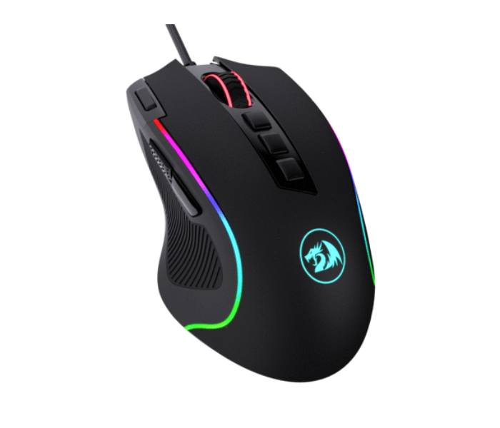 Redragon M612-RGB 8000 DPI Wired Predator RGB Optical Gaming Mouse with Programmable Buttons and Backlit Modes - Black - Zoom Image 2