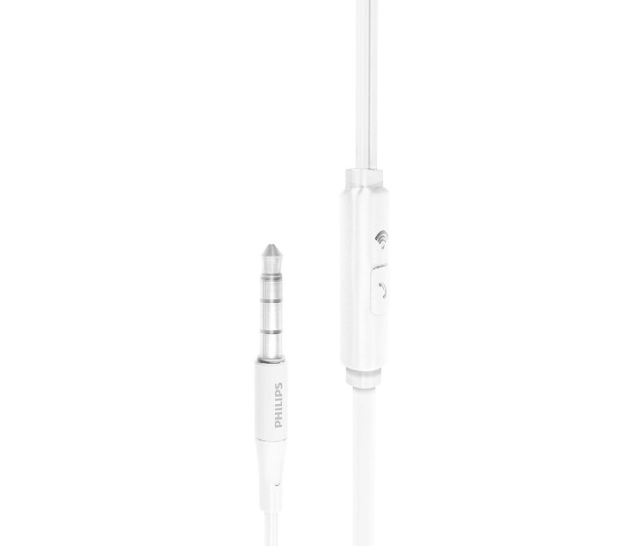 Philips TAUE101WT-00 In-Ear Wired Headphone with Microphone and Clear Bass Sound -White - Zoom Image 3