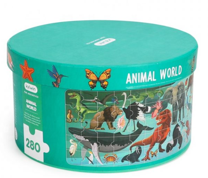 Animal World 280 Pieces Jumbo Jigsaw Activity Puzzle For Kids - Zoom Image 2