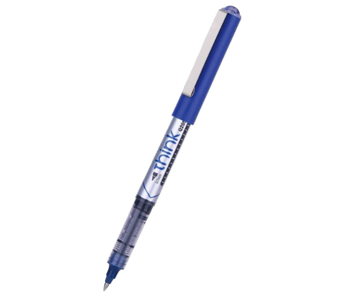 Deli Q20530 12 Pieces 0.7mm Roller Ball Pen - Blue - Zoom Image 2