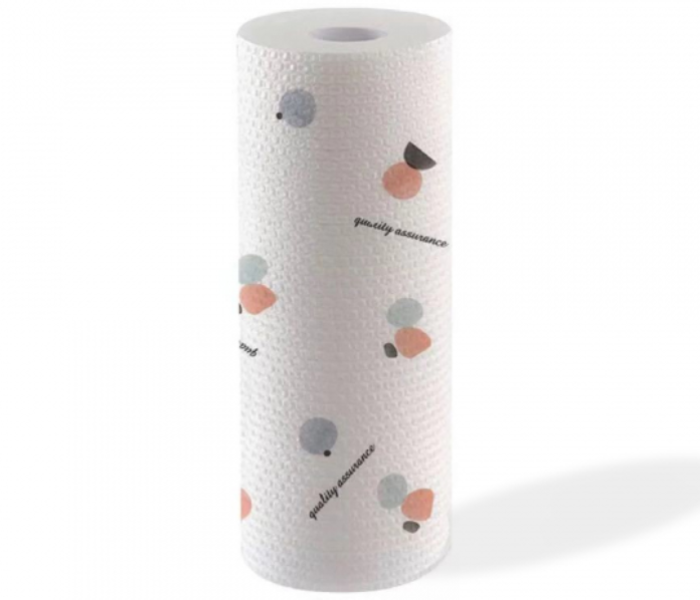 Non-Woven Reusable and Washable Kitchen Printed Multi Purpose Wipe Tissue Roll - Zoom Image 5