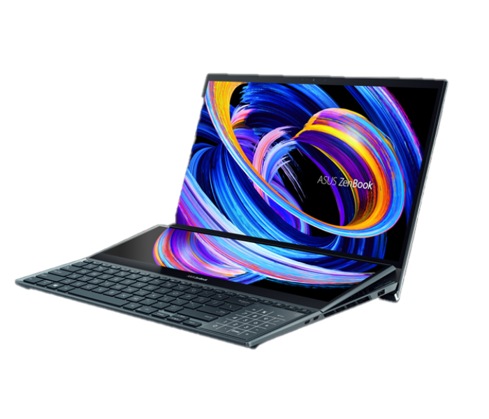 Asus ZenBook Pro Duo OLED UX582HS-OLED009T 15.6 Inch 4K Touchscreen Intel Core i9 32GB RAM 1TB SSD NVIDIA GeForce RTX 3080 Graphics Windows 10 - Celestial Blue - Zoom Image 2