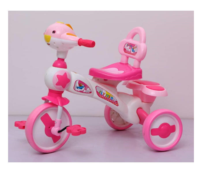 HT002 Ride On Toy Tricycle with Music Light and Pedals for Kids - Pink - Zoom Image