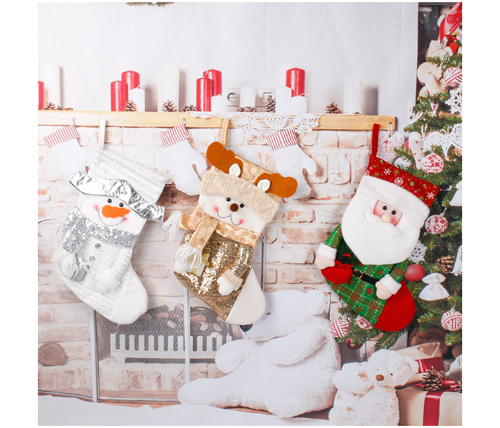 Christmas Stockings Party Décor - Silver/Gold/Red - Zoom Image 1