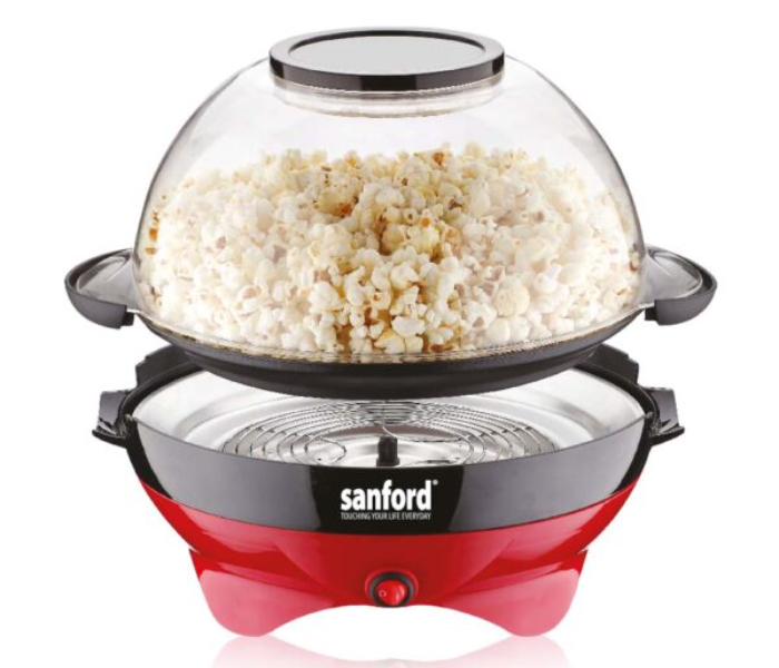 Sanford SF9976PM 800 Watts 5.7 Litre Popcorn Maker - Red and Black - Zoom Image 1