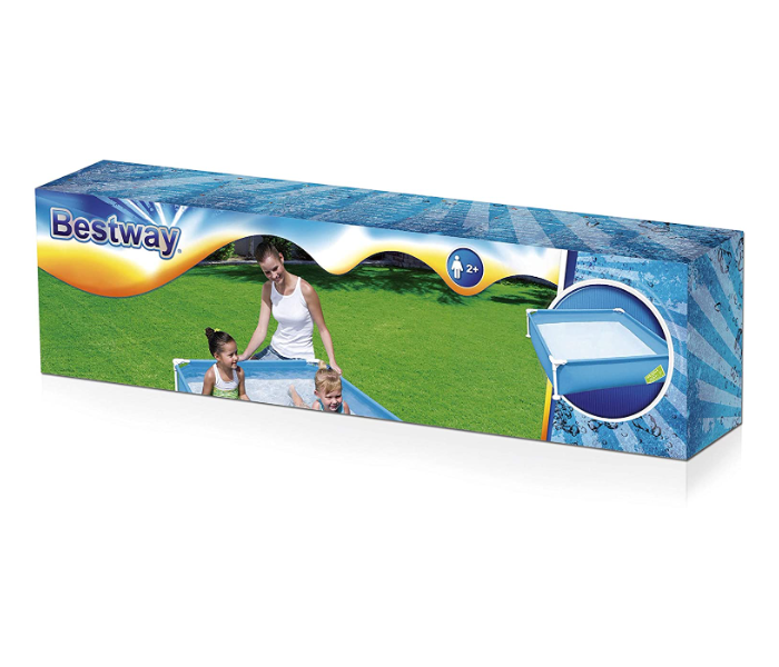 Bestway 56217 1.22M X 1.22M X 30.5CM Above Ground Pool Framed Rectangular Pool -Blue - Zoom Image 2