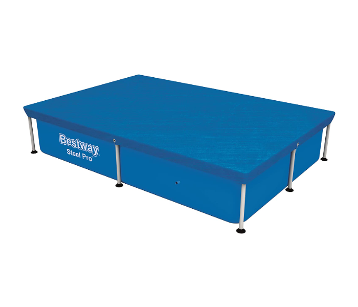 Bestway 58103 2.21M X 1.50M X 43Cm PE Rectangle Swimming Pool Cover -Blue - Zoom Image 2