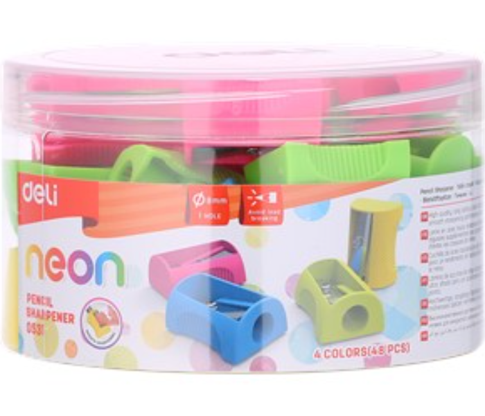 Deli 0531 48 Pieces One Hole Pencil Sharpener for Pencil - Zoom Image 1